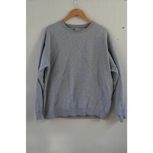 TNA CozyAF Sweatshirt fleece boyfriend crew womens heather gray casual lounge 1X
